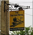 Sign for the Station Hotel