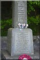 SK1888 : Detail of war memorial by Philip Halling