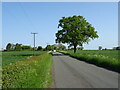 Ipswich Road towards Crowfield