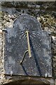 Sundial, south porch of the church of St Breaca