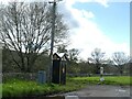 Preserved AA telephone box, A40 junction with A479