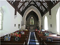 SS3423 : Interior, St Anne's Church, Buck's Cross by Roger Cornfoot