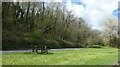 Lay-by with picnic table north of Cwmdu