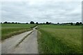 SE3858 : Bridleway crossing the Rampart by DS Pugh