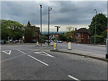 TQ3370 : Junction of a road and Anerley Hill, Crystal Palace by Robin Stott