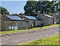 Bungalows with rooftop solar panels, Stonehouse, Gloucestershire