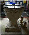 St Enoder - Twelfth century font