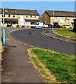 Houses opposite a bend in Meadow Road, Stonehouse