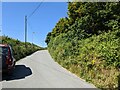 The country lane near Llwyn-y-fynwent