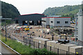 Construction of the new Metro depot at Taffs Well