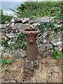 SH3780 : Damaged drinking fountain, Trefor by Meirion