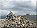 NY2704 : Pike of Blisco summit cairn by Anthony Foster