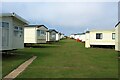 Lines of caravans, Sandy Bay Caravan Park