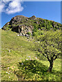 NG9827 : Crag on the slope of SgÃ¹rr na Creige by Mick Garratt