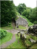 SJ5359 : Remains of the gatehouse in the Outer Bailey by Oliver Dixon