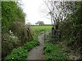 Footpath to Goomshill Farm