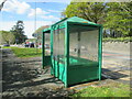SH5971 : Bus stop and shelter on Llandegai Road, Bangor by Meirion