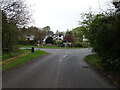 Minor road junction with the A443