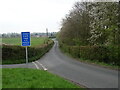 Minor road towards Grimley village