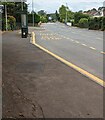 ST3092 : Long bus stop, Newport Road, Llantarnam, Cwmbran by Jaggery