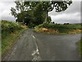 Road junction near Lloran Uchaf