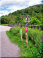 SK1373 : Signpost on the Monsal Trail by David Dixon