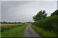 Farm track and bridleway heading towards Windyridge Road