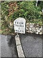 Old Milestone by UC road (was A390), Fore Street, No 23