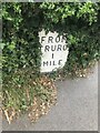 Old Milestone by UC road, Old Bodmin road into Truro