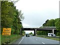 New Road bridge over A483 near Wrexham