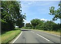 Minor  road  junction  on  the  right  to  Bedfield  on  B1120