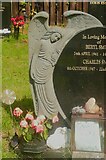 SE0924 : Angel in Stoney Royd Cemetery, Halifax by Humphrey Bolton
