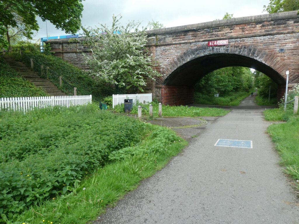 Bridge at site of Blacon station, NCN5,... © David Smith :: Geograph ...