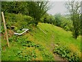 Footpath 105/1 passing a water trough, Slaithwaite