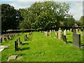 Looking north in the churchyard of St Paul