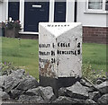 Old Milepost by the A525, Newcastle Road, Middle Madeley