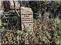 Old Milepost by the A54, Middlewich Road, Holmes Chapel