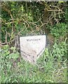 Old Milepost by the B5054, Cawlow Farm, Warslow and Elkstones Parish