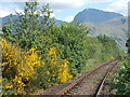 Crossing the railway line at Banavie