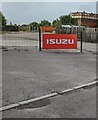 ST7292 : Isuzu name sign, Station Road, Charfield, South Gloucestershire by Jaggery