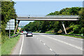 SW6039 : Bridge over the A30 East of Connor Downs by David Dixon