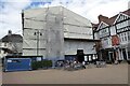 The Round House under scaffolding