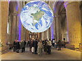 NZ2742 : Gaia 7 metre illuminated globe in Durham Cathedral by David Hawgood