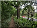 Bridleway along the A49 Bromfield Road