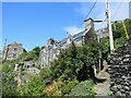 Path and stone cottages, Barmouth