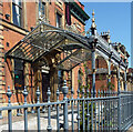 Detail of former town hall, Cheetham Hill Road, Manchester