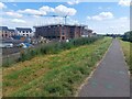 Riverside path and new housing, Gainsborough