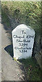 Old Milestone by the B5470, Rainow Road, Higher Hurdsfield