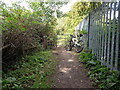 Kissing gate on the path behind Digby Drive