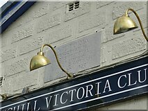 SE1835 : Eccleshill Victoria Club - datestone by Stephen Craven